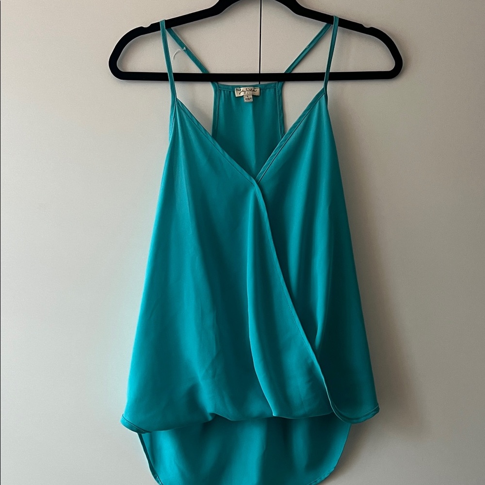 Lily White Teal Camisole Top